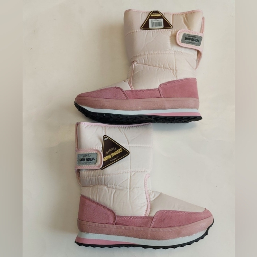 BLOWFLY Snow Joggers Womens Size 9 Slip On Winter Boots Pink EU 42